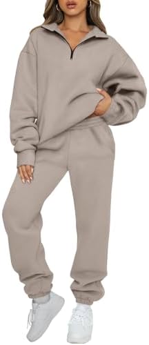 Alt Text for image 1: Woman wearing AUTOMET Women's Sweatsuit lounging at home