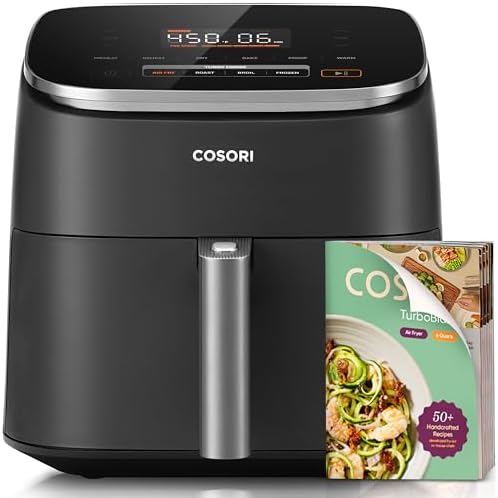 Alt Text for image 1: Cosori 9-in-1 TurboBlaze Air Fryer with ceramic coating